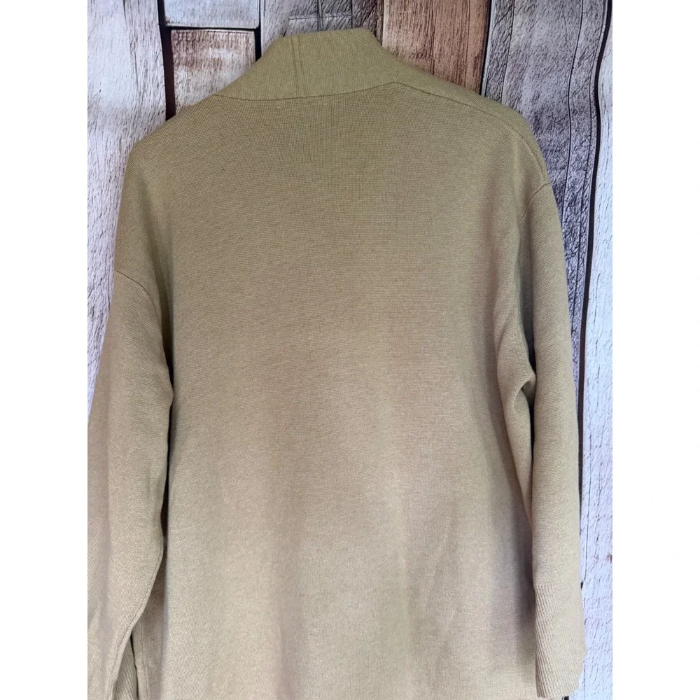 J.Crew Cardigan Sweater Blazer Heather Khaki Wool Blend Classic Preppy Large NWT